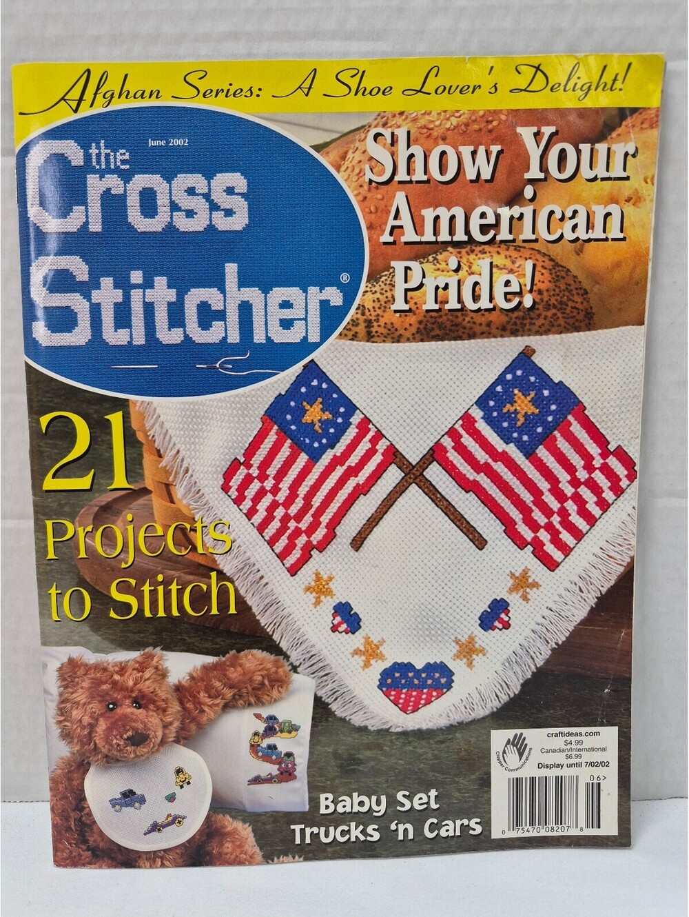 The Cross Stitcher Magazine June 2002 Issue with 21 Cross Stitch Projects J292